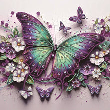 Load image into Gallery viewer, Diamond Painting - Partial Special Shaped - Butterfly (30*30CM)