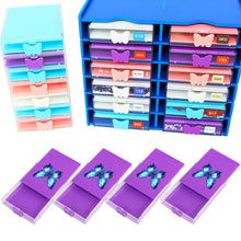 Load image into Gallery viewer, 4Pcs Diamond Painting Tray 5D DIY Drills Plate with Lid Diamond Organizer Drawer