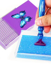 Load image into Gallery viewer, 4Pcs Diamond Painting Tray 5D DIY Drills Plate with Lid Diamond Organizer Drawer