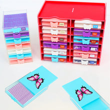 Load image into Gallery viewer, 4Pcs Diamond Painting Tray 5D DIY Drills Plate with Lid Diamond Organizer Drawer