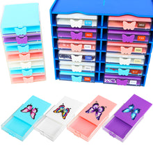Load image into Gallery viewer, 4Pcs Diamond Painting Tray 5D DIY Drills Plate with Lid Diamond Organizer Drawer