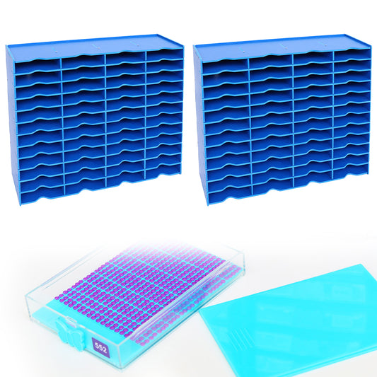 12/24/48 Grids Diamond Painting Accessories Kits Multifunctional for Kids Adults