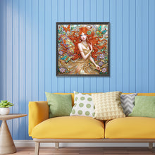 Load image into Gallery viewer, Diamond Painting - Partial Special Shaped - Long-haired girl (30*30CM)