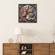 Load image into Gallery viewer, Diamond Painting - Partial Special Shaped - Long-haired girl (30*30CM)