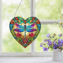 Load image into Gallery viewer, Dragonfly Flower Double Sided Special Shape 5D DIY Diamond Painting Dots Pendant