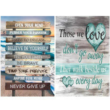 Load image into Gallery viewer, 2pcs Round Diamond Painting Set - English calligraphy and painting (40*60CM)