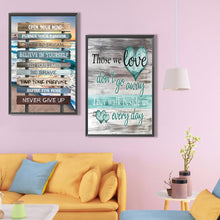 Load image into Gallery viewer, 2pcs Round Diamond Painting Set - English calligraphy and painting (40*60CM)