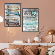 Load image into Gallery viewer, 2pcs Round Diamond Painting Set - English calligraphy and painting (40*60CM)