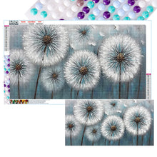 Load image into Gallery viewer, 2pcs Round Diamond Painting Set - Oil painting flowers and plants (70*40CM)