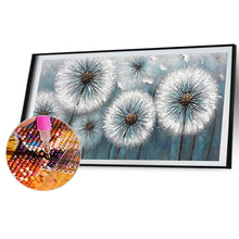 Load image into Gallery viewer, 2pcs Round Diamond Painting Set - Oil painting flowers and plants (70*40CM)