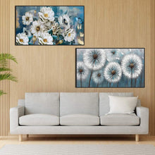 Load image into Gallery viewer, 2pcs Round Diamond Painting Set - Oil painting flowers and plants (70*40CM)