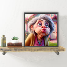 Load image into Gallery viewer, Diamond Painting - Full Round - Funny old lady (30*30CM)
