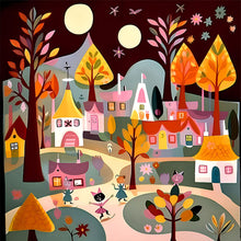 Load image into Gallery viewer, Diamond Painting - Full Round - Colorful house (30*30CM)