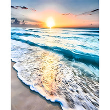 Load image into Gallery viewer, 6pcs Round Diamond Painting Set - Beautiful scenery (30*40CM)