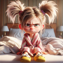 Load image into Gallery viewer, Diamond Painting - Full Round - Angry girl (30*30CM)