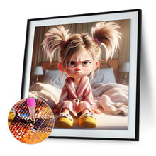 Load image into Gallery viewer, Diamond Painting - Full Round - Angry girl (30*30CM)