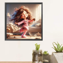 Load image into Gallery viewer, Diamond Painting - Full Round - Happy girl (30*30CM)