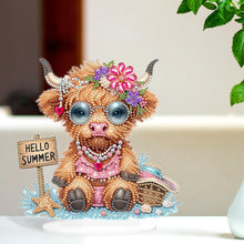 Load image into Gallery viewer, Acrylic Special Shape Seahorse Desktop Diamond Art Kits for Home Office Decor