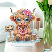 Load image into Gallery viewer, Acrylic Special Shape Seahorse Desktop Diamond Art Kits for Home Office Decor