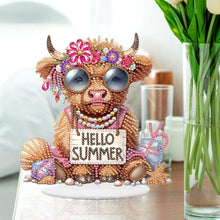 Load image into Gallery viewer, Acrylic Special Shape Seahorse Desktop Diamond Art Kits for Home Office Decor