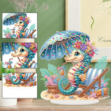 Load image into Gallery viewer, Acrylic Special Shape Seahorse Desktop Diamond Art Kits for Home Office Decor