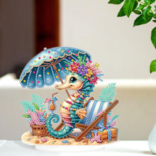 Load image into Gallery viewer, Acrylic Special Shape Seahorse Desktop Diamond Art Kits for Home Office Decor
