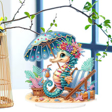 Load image into Gallery viewer, Acrylic Special Shape Seahorse Desktop Diamond Art Kits for Home Office Decor