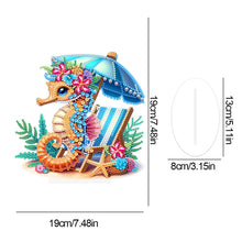 Load image into Gallery viewer, Acrylic Special Shape Seahorse Desktop Diamond Art Kits for Home Office Decor