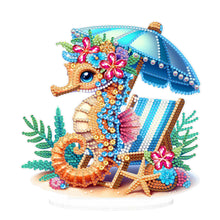 Load image into Gallery viewer, Acrylic Special Shape Seahorse Desktop Diamond Art Kits for Home Office Decor
