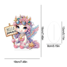 Load image into Gallery viewer, Acrylic Special Shape Seahorse Desktop Diamond Art Kits for Home Office Decor