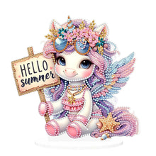 Load image into Gallery viewer, Acrylic Special Shape Seahorse Desktop Diamond Art Kits for Home Office Decor