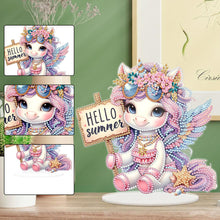 Load image into Gallery viewer, Acrylic Special Shape Seahorse Desktop Diamond Art Kits for Home Office Decor