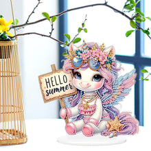 Load image into Gallery viewer, Acrylic Special Shape Seahorse Desktop Diamond Art Kits for Home Office Decor