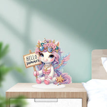 Load image into Gallery viewer, Acrylic Special Shape Seahorse Desktop Diamond Art Kits for Home Office Decor