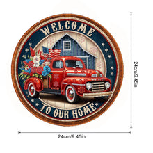 Load image into Gallery viewer, US Flag Diamond Painting Art Pendant Suncatcher Diamond Drawing Hanging Ornament