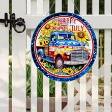 Load image into Gallery viewer, US Flag Diamond Painting Art Pendant Suncatcher Diamond Drawing Hanging Ornament