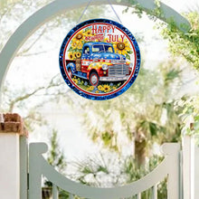 Load image into Gallery viewer, US Flag Diamond Painting Art Pendant Suncatcher Diamond Drawing Hanging Ornament