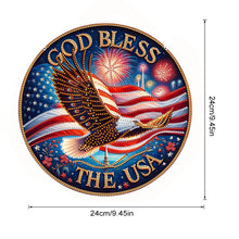 Load image into Gallery viewer, US Flag Diamond Painting Art Pendant Suncatcher Diamond Drawing Hanging Ornament