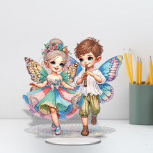Load image into Gallery viewer, Acrylic Fairy Boy Girl Table Top 5D Diamond Painting Ornament Kits for Beginner