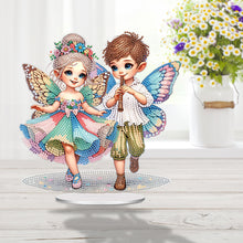 Load image into Gallery viewer, Acrylic Fairy Boy Girl Table Top 5D Diamond Painting Ornament Kits for Beginner