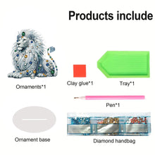 Load image into Gallery viewer, Bee Special Shape Table Top Diamond Painting Ornament Kits for Home Office Decor