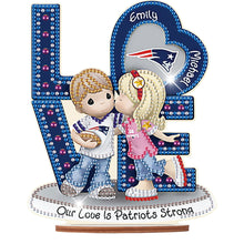 Load image into Gallery viewer, Wooden Special Shaped Love Team Logo Doll Desktop Diamond Art Kits Bedroom Decor