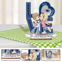 Load image into Gallery viewer, Wooden Special Shaped Love Team Logo Doll Desktop Diamond Art Kits Bedroom Decor