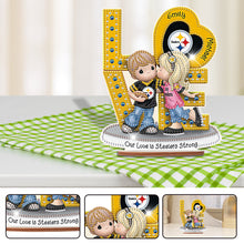 Load image into Gallery viewer, Wooden Special Shaped Love Team Logo Doll Desktop Diamond Art Kits Bedroom Decor