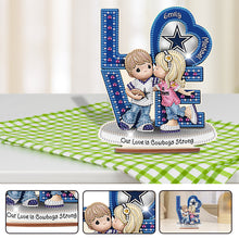 Load image into Gallery viewer, Wooden Special Shaped Love Team Logo Doll Desktop Diamond Art Kits Bedroom Decor