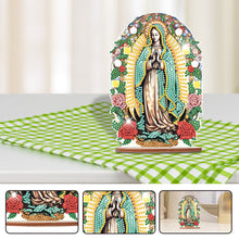 Load image into Gallery viewer, Wooden Special Shaped Jesus Religion 5D DIY Diamond Tabletop Decor for Beginner