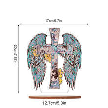 Load image into Gallery viewer, Wooden Special Shaped Jesus Religion 5D DIY Diamond Tabletop Decor for Beginner