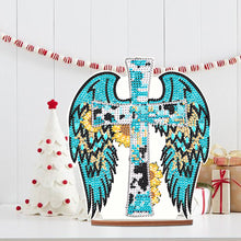 Load image into Gallery viewer, Wooden Special Shaped Jesus Religion 5D DIY Diamond Tabletop Decor for Beginner