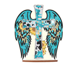 Load image into Gallery viewer, Wooden Special Shaped Jesus Religion 5D DIY Diamond Tabletop Decor for Beginner