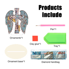 Load image into Gallery viewer, Wooden Special Shaped Jesus Religion 5D DIY Diamond Tabletop Decor for Beginner